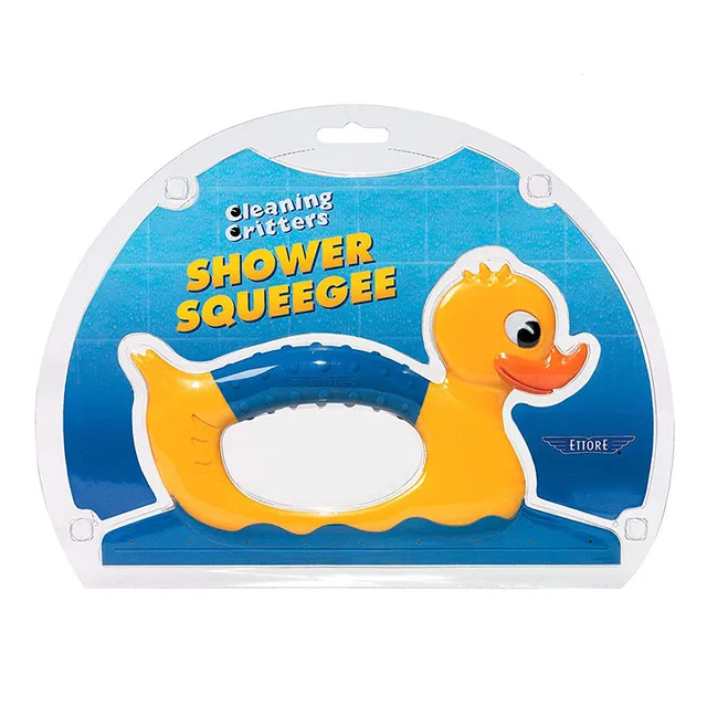 ettore-duck-shower-squeegee-for-glass-and-tile-cleaning-critters-series-cute-eff image 1