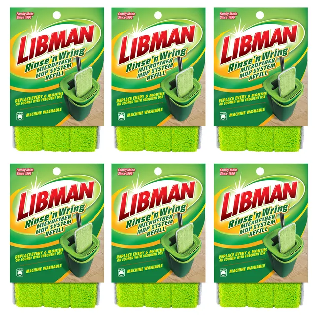 libman-rinse-n-wring-mop-refill-pads-6-pack-microfiber-replacement-pads-for-hard image 1
