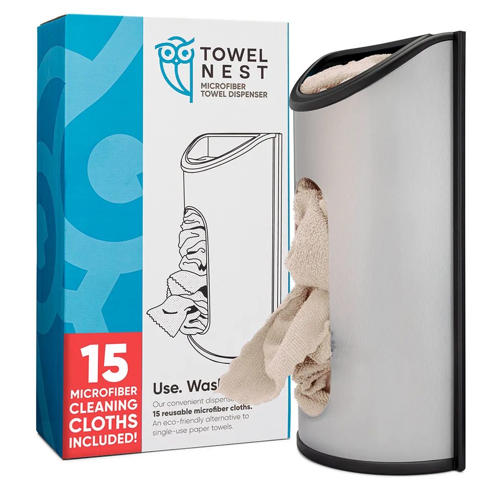 microfiber-wholesale-towelnest-towel-storage-container-with-15-dailies-microfibe image 1
