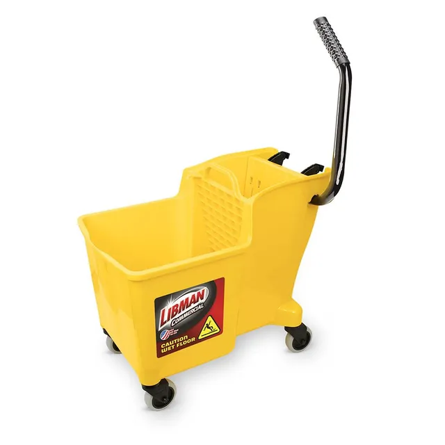 libman-commercial-one-piece-bucket-and-wringer-polypropylene-yellow image 1