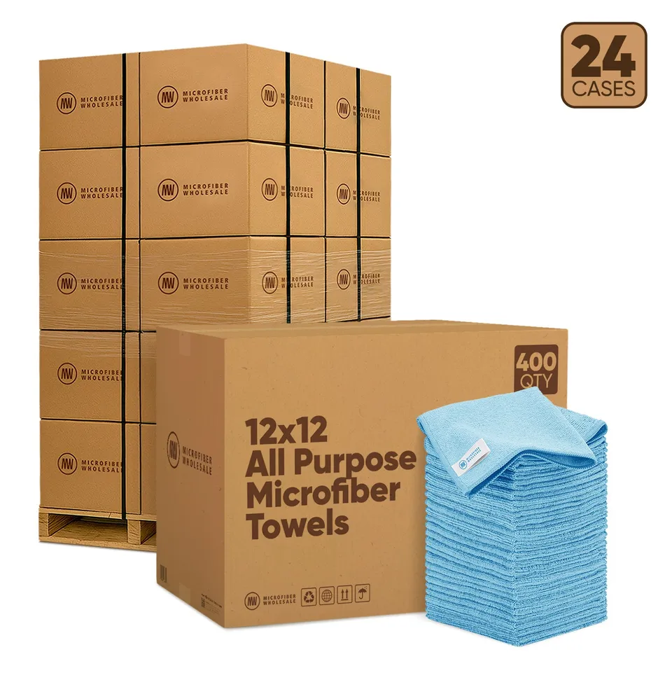 microfiber-wholesale-12-x12-all-purpose-microfiber-towels-24-case-pallet-400-cas image 1