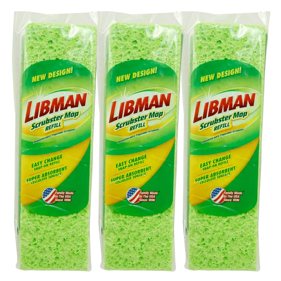 libman-scrubster-mop-refill-pack-3-extra-absorbent-cellulose-coated-sponge-repla image 1
