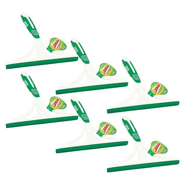 libman-commercial-1070-shower-squeegee-8-wide-polypropylene-and-sanoprene-green- image 1