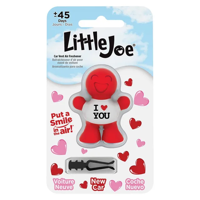 stoner-little-joe-air-freshener-new-car-scent-italy-designed-clip-on-for-vents image 1