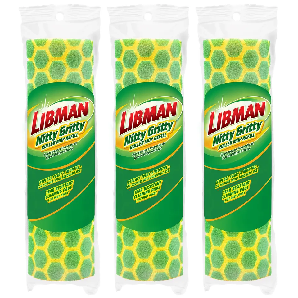 libman-nitty-gritty-roller-mop-refills-3-replacement-sponge-mop-heads-for-self-w image 1