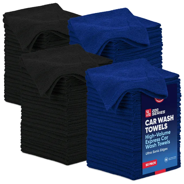microfiber-wholesale-12-x12-200gsm-microfiber-car-wash-towels-case-of-500-bulk-e image 1