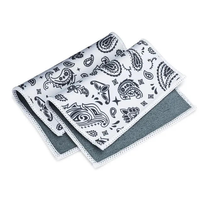 microfiber-wholesale-5x7-microfiber-lens-glass-cleaning-cloth-2-pack-with-case image 1