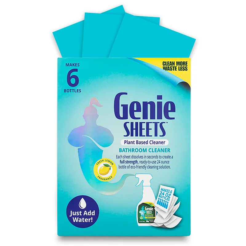 microfiber-wholesale-genie-sheets-bathroom-cleaning-sheets-6-per-pack-plant-base image 1