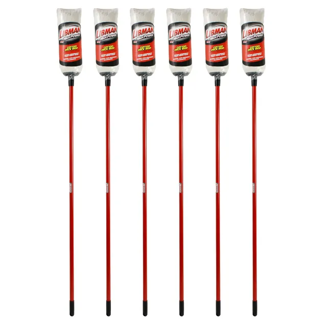 libman-commercial-977-cotton-deck-mop-16-oz-mop-head-red-steel-handle-pack-of-6 image 1