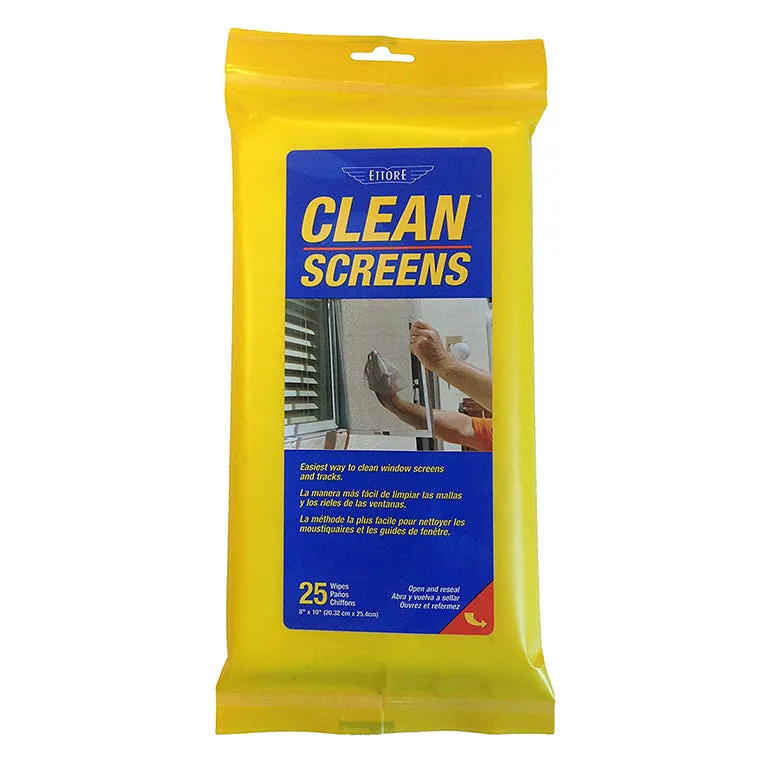 ettore-clean-screens-window-screen-cleaning-wipes-25-pack image 1