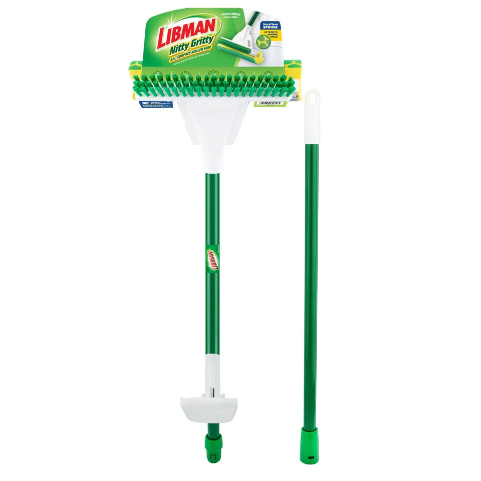libman-nitty-gritty-all-surface-roller-mop-sponge-mop-with-scrub-brush-multi-sur image 1
