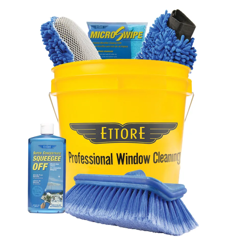 ettore-auto-cleaning-kit-with-bucket-brush-sponge-and-microfiber-tools image 1