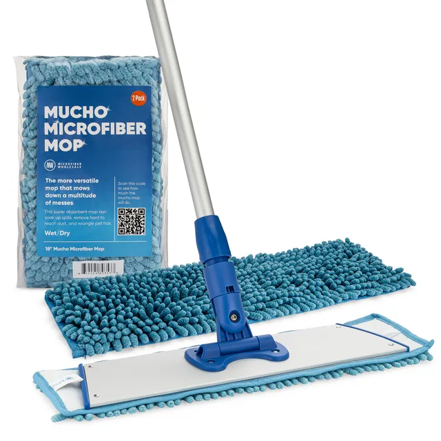 microfiber-wholesale-18-chenille-microfiber-mucho-mop-kit-easy-release-pad-360-d image 1