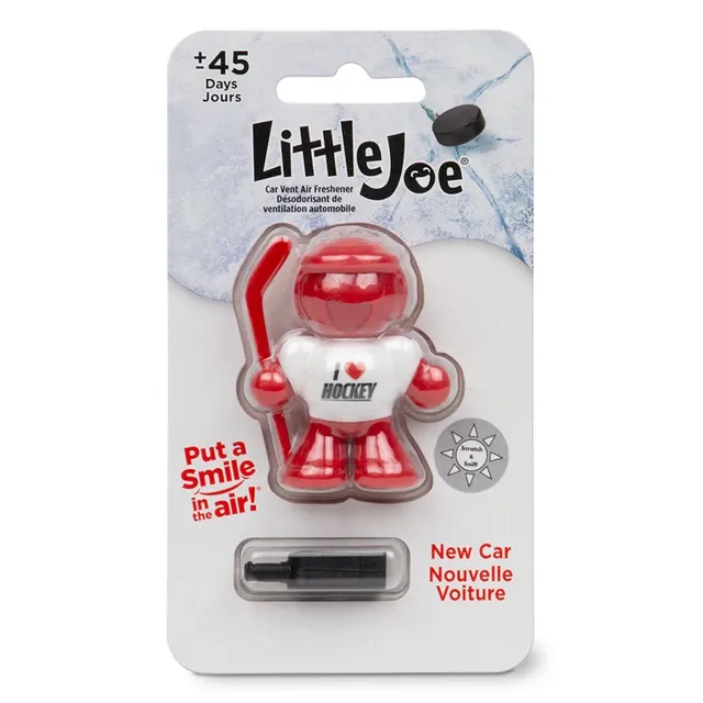 little-joe-air-freshener-i-love-hockey-new-car-scent-compact-vent-clip-for-cars image 1