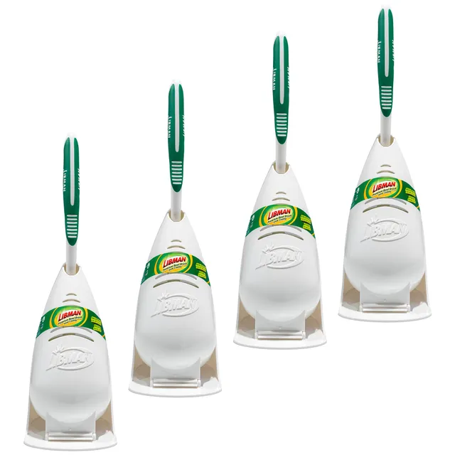 libman-01022-premium-angled-toilet-bowl-brush-caddy-4-carton image 1