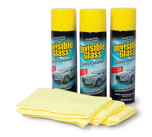 invisible-glass-premium-glass-cleaning-kit-streak-free-aerosol-waffle-weave-micr image 1
