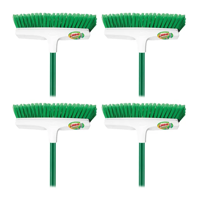 libman-commercial-1140-housekeeper-smooth-sweep-push-broom-steel-handle-13-wide- image 1
