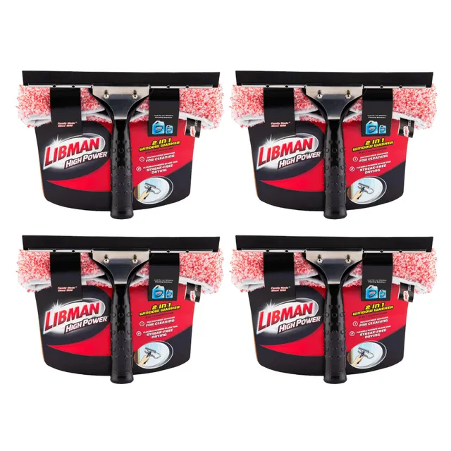libman-commercial-194-microfiber-and-squeegee-window-washer-11-25-head-pack-of-4 image 1