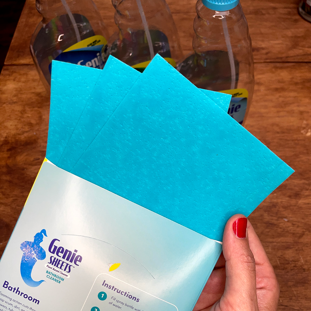 microfiber-wholesale-genie-sheets-bathroom-cleaning-sheets-6-per-pack-plant-base image 2