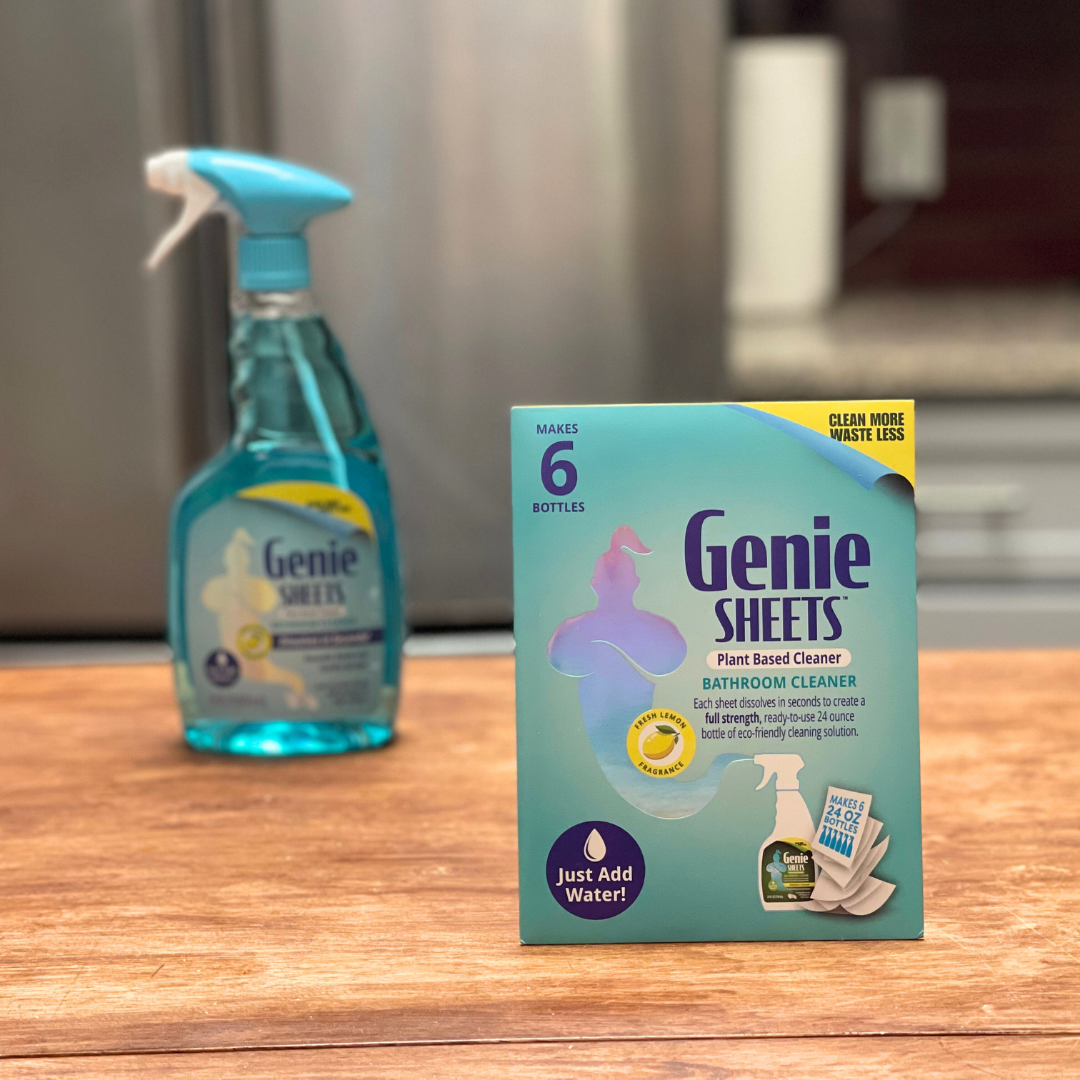 microfiber-wholesale-genie-bathroom-cleaning-sheets-6-per-pack-with-bottle image 5