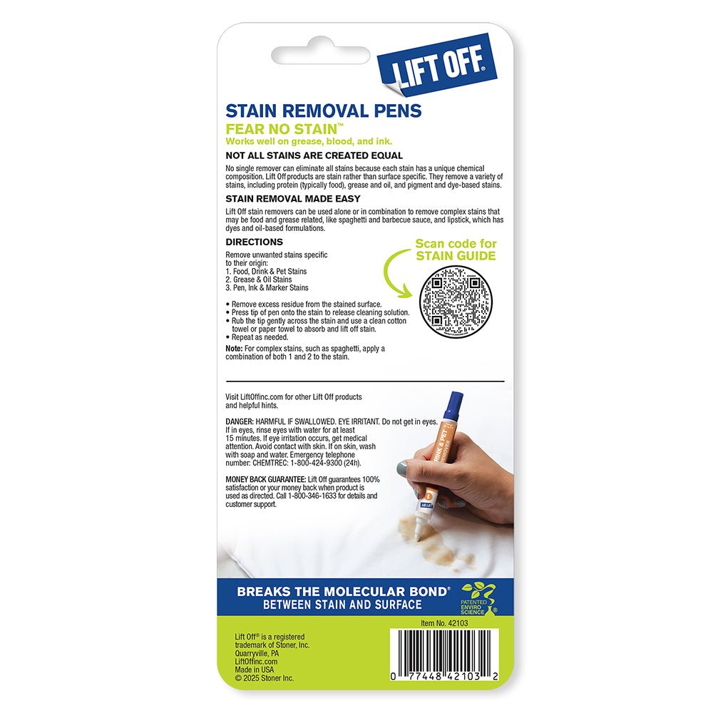 stoner-lift-off-stain-removal-pens-trio-of-portable-spot-removers-for-grease-ink image 2