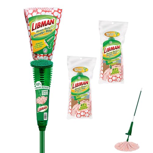 libman-heavy-duty-wonder-mop-plus-3-refill-heads-absorbent-microfiber-self-wring image 5