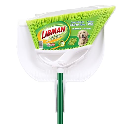 libman-petplus-angle-broom-with-dustpan-pet-hair-removal-split-tip-fibers-indoor image 8