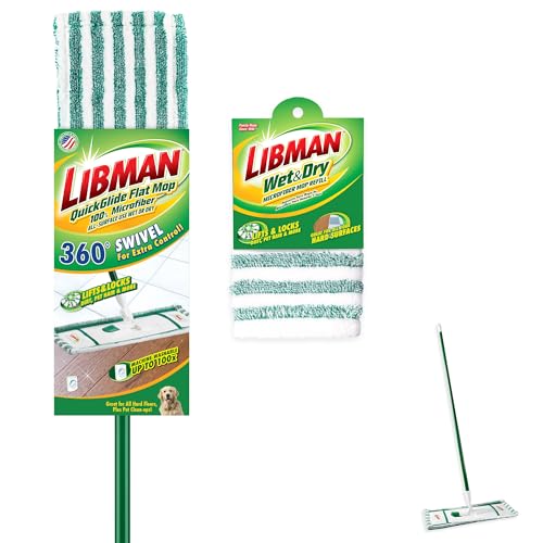 libman-microfiber-wet-dry-mop-refills-3-pads-machine-washable-360-rotation-for-h image 6