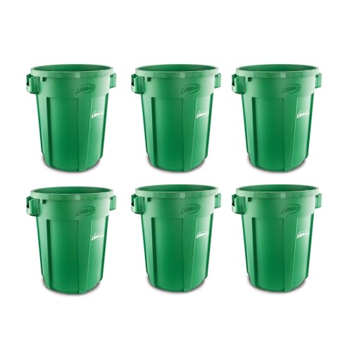 libman-commercial-32-gallon-green-trash-bin-6-pack-with-secure-lid-locks-indoor- image 6