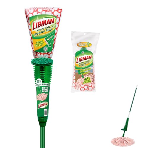 libman-heavy-duty-wonder-mop-plus-3-refill-heads-absorbent-microfiber-self-wring image 6