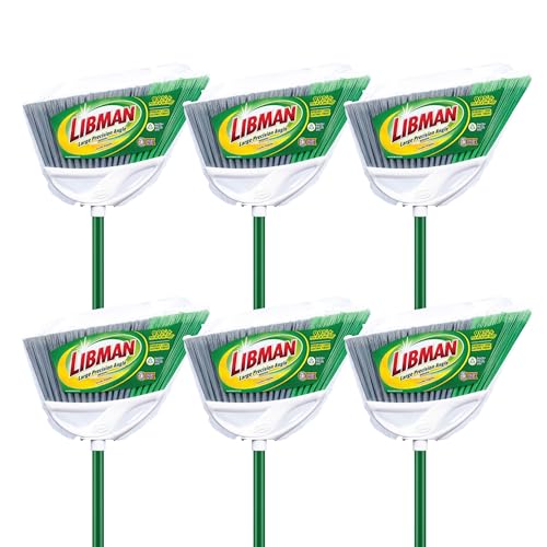 libman-commercial-205-large-precision-angle-broom-steel-handle-13-wide-green-and image 5