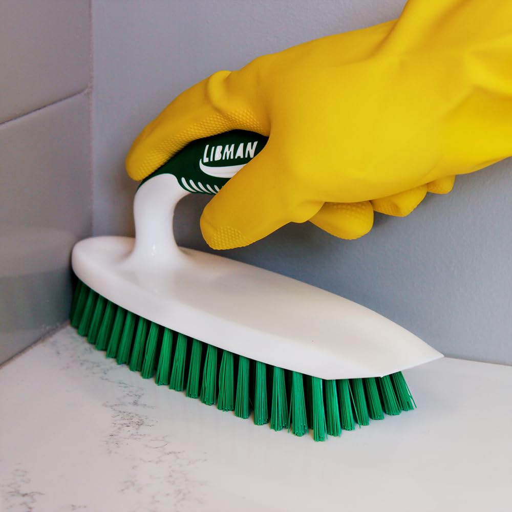 libman-easy-grip-scrub-brush-case-of-6-pointed-head-with-scraper-ergonomic-grip image 4