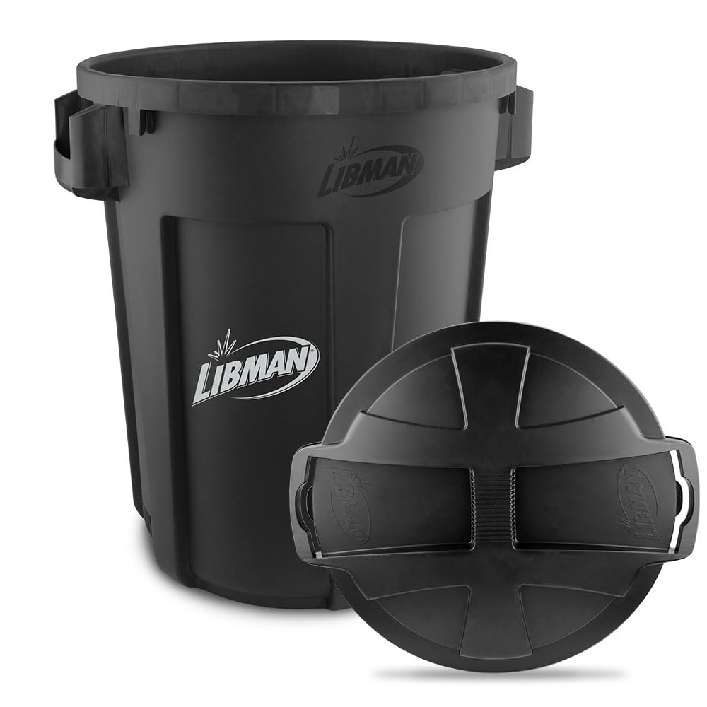 libman-commercial-32-gallon-black-trash-bin-with-lids-6-pack-with-locking-lids-i image 2