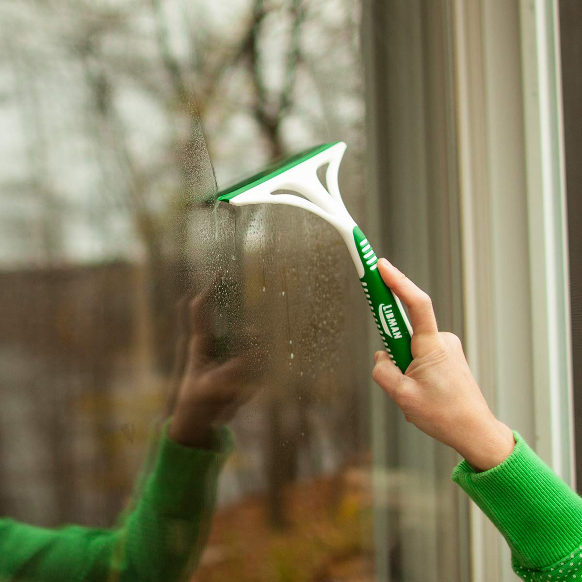 libman-commercial-1070-shower-squeegee-8-wide-polypropylene-and-sanoprene-green- image 2