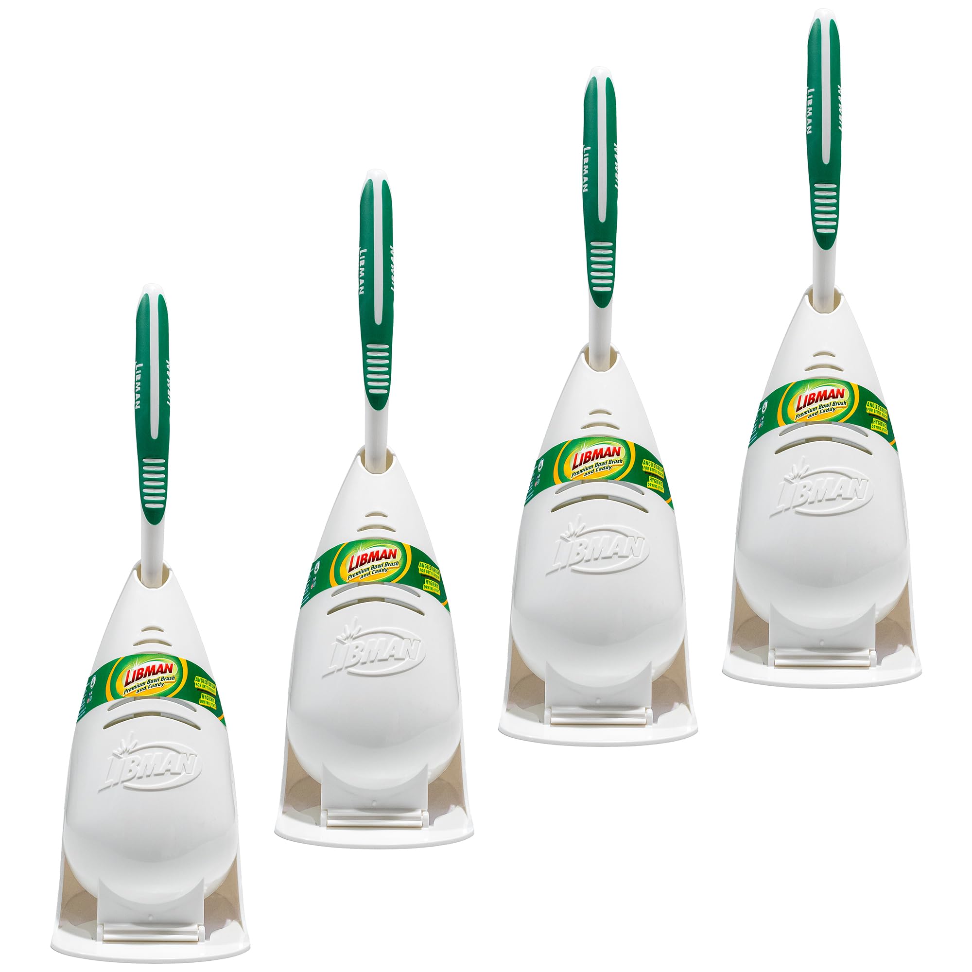 libman-01022-premium-angled-toilet-bowl-brush-caddy-4-carton image 1