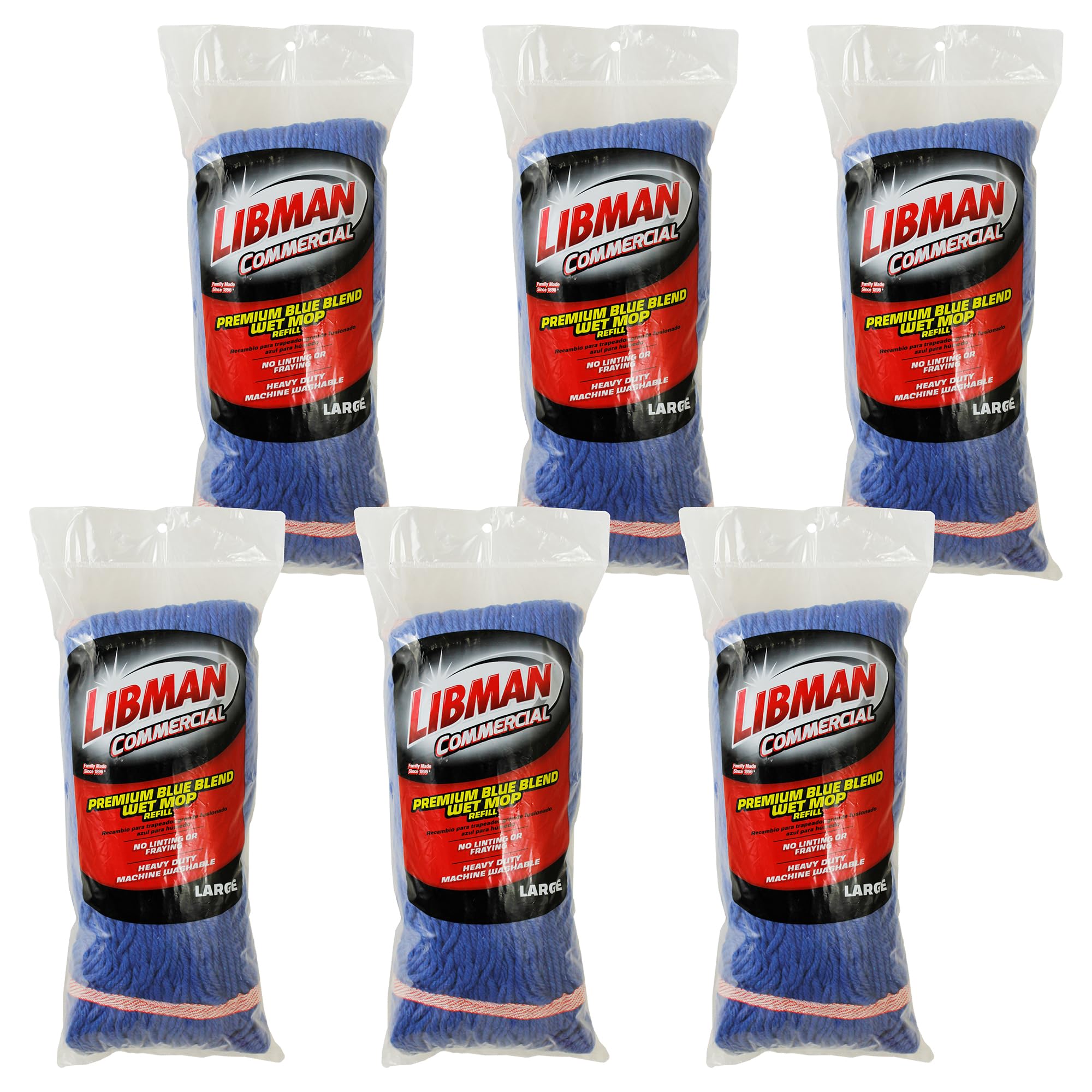 libman-commercial-968-medium-blended-looped-end-wet-mop-head-20-oz-cotton-polyes image 1