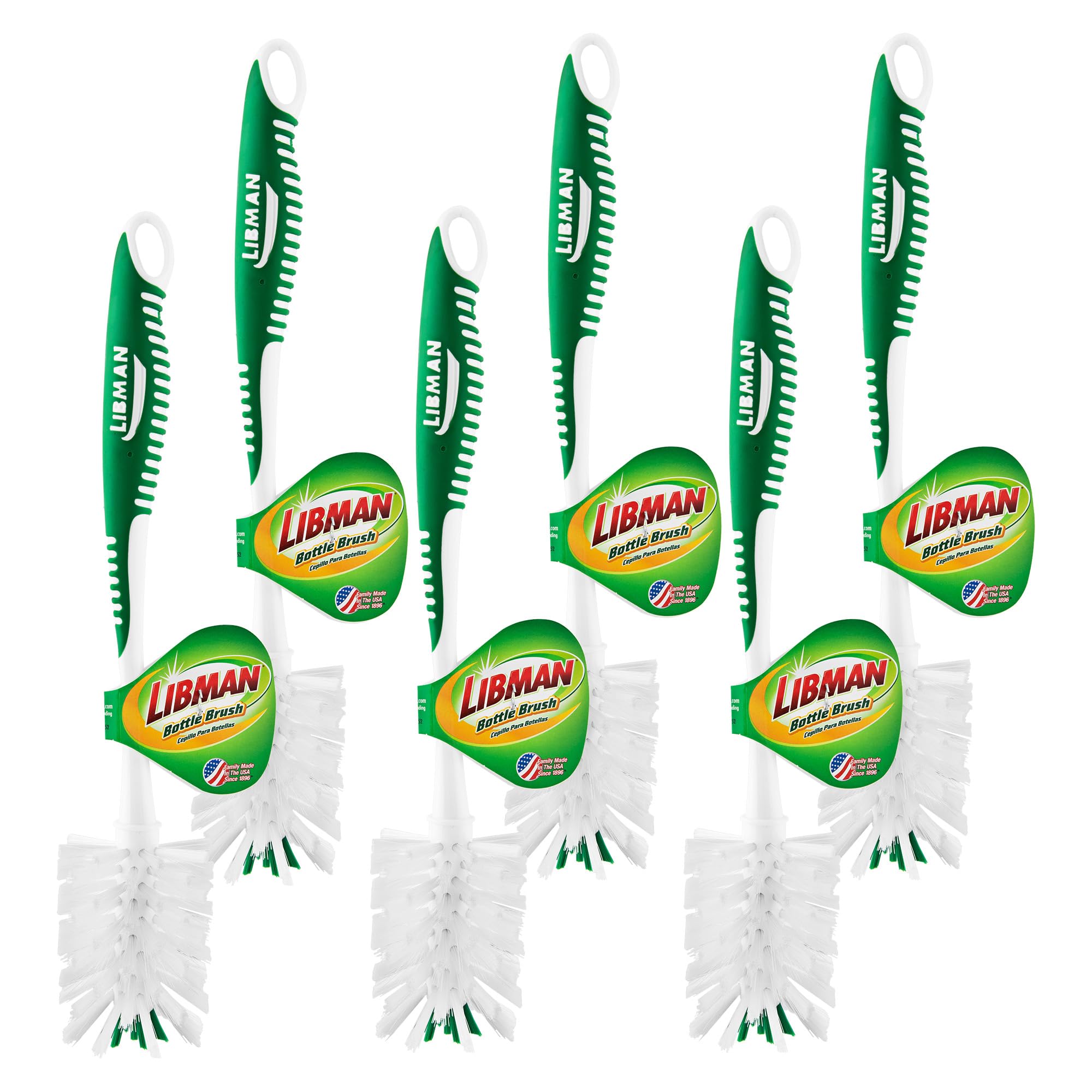 libman-bottle-brush-case-of-6-ergonomic-rubber-grip-12-inch-handle-hanger-hole image 1