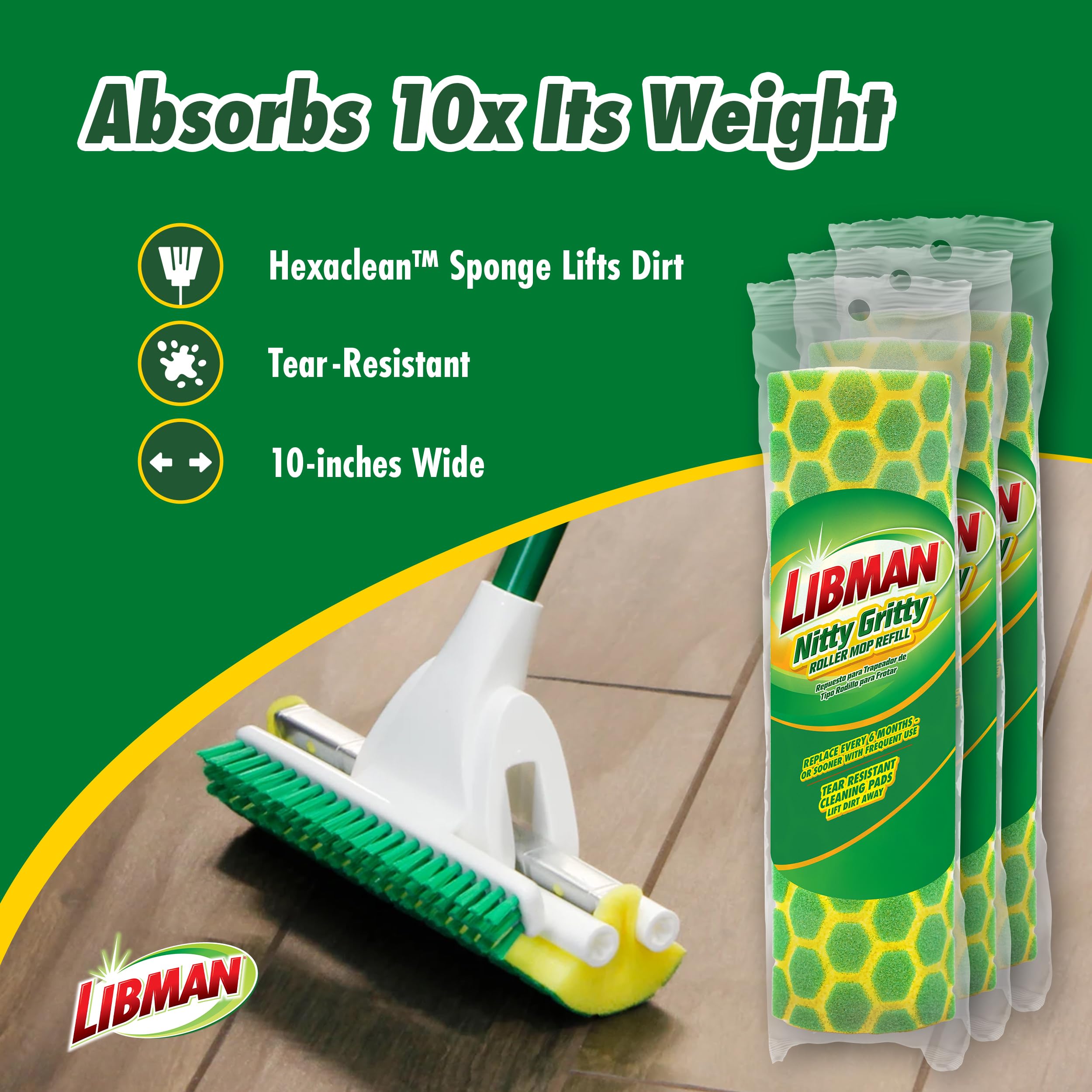 libman-nitty-gritty-roller-mop-refills-3-replacement-sponge-mop-heads-for-self-w image 3