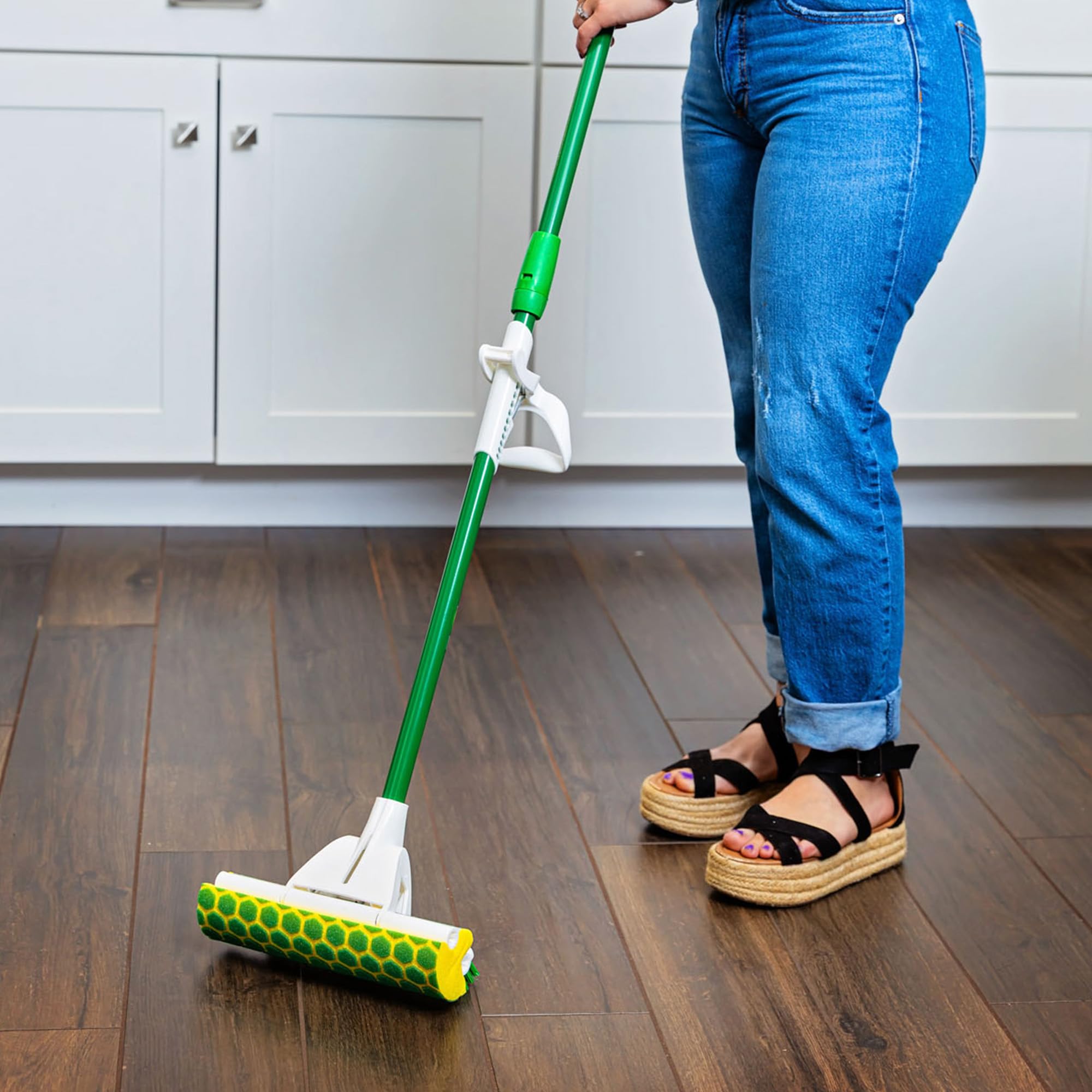 libman-nitty-gritty-all-surface-roller-mop-sponge-mop-with-scrub-brush-multi-sur image 7