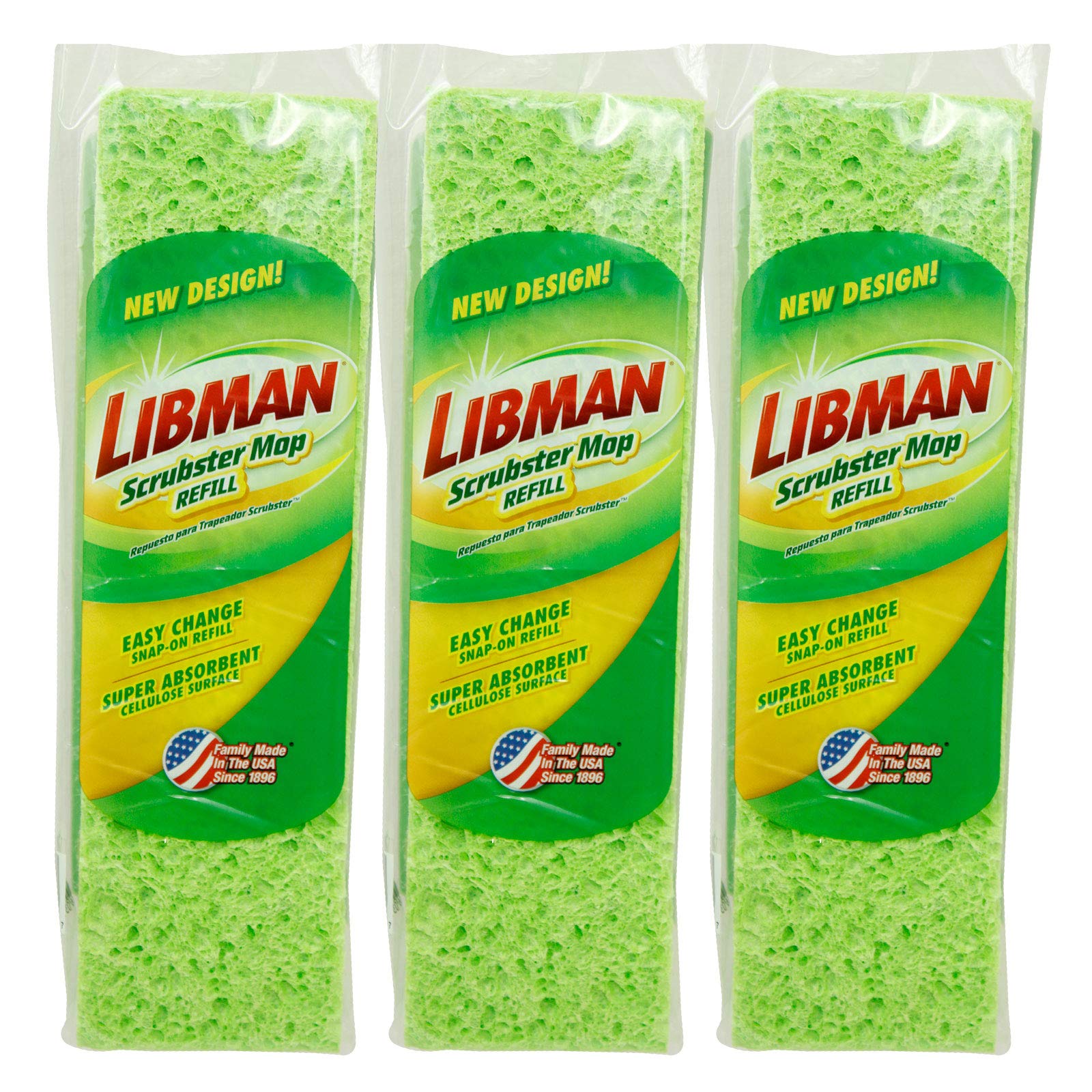libman-scrubster-mop-refill-pack-3-extra-absorbent-cellulose-coated-sponge-repla image 1