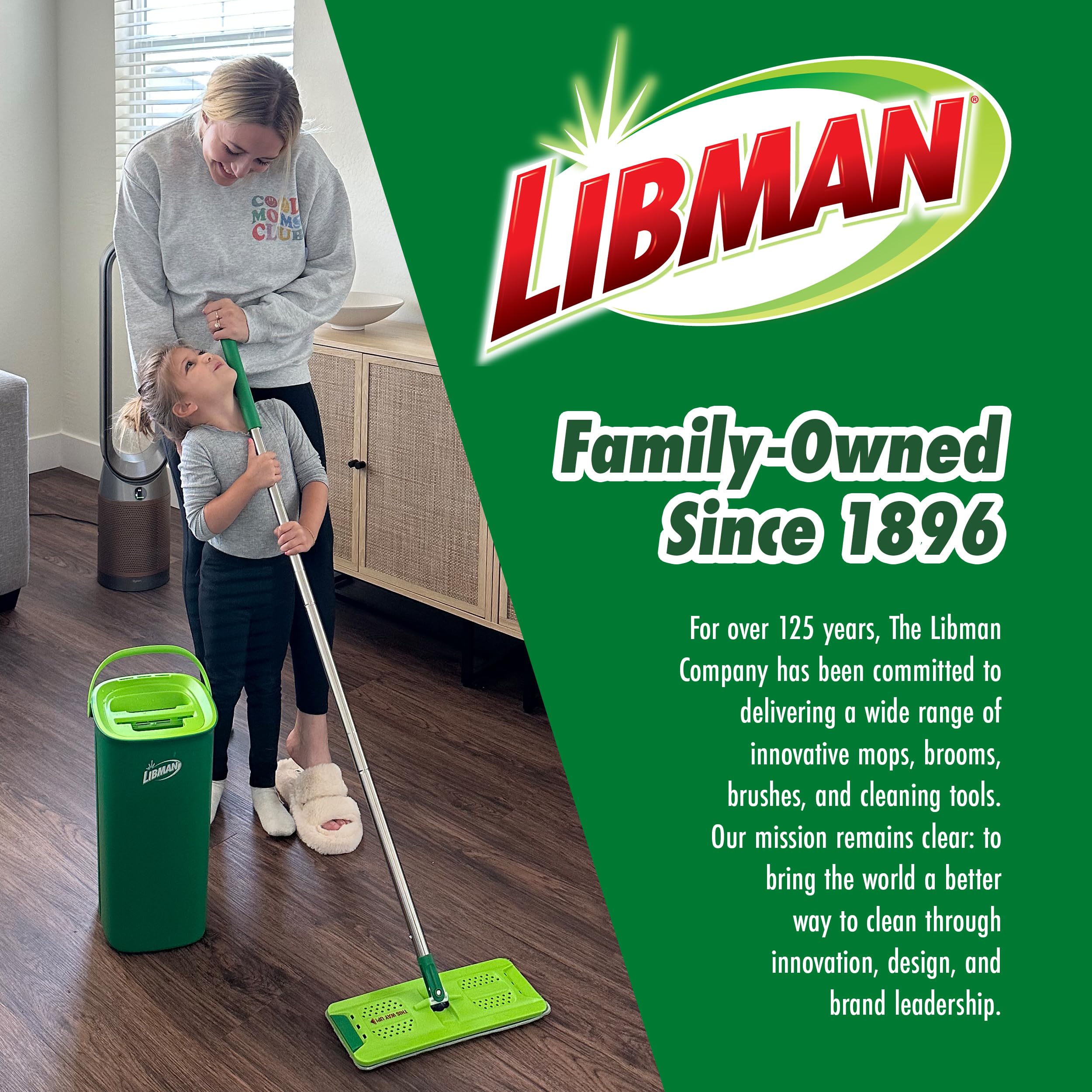libman-rinse-n-wring-mop-and-bucket-system-microfiber-flat-mop-dual-chamber-buck image 6