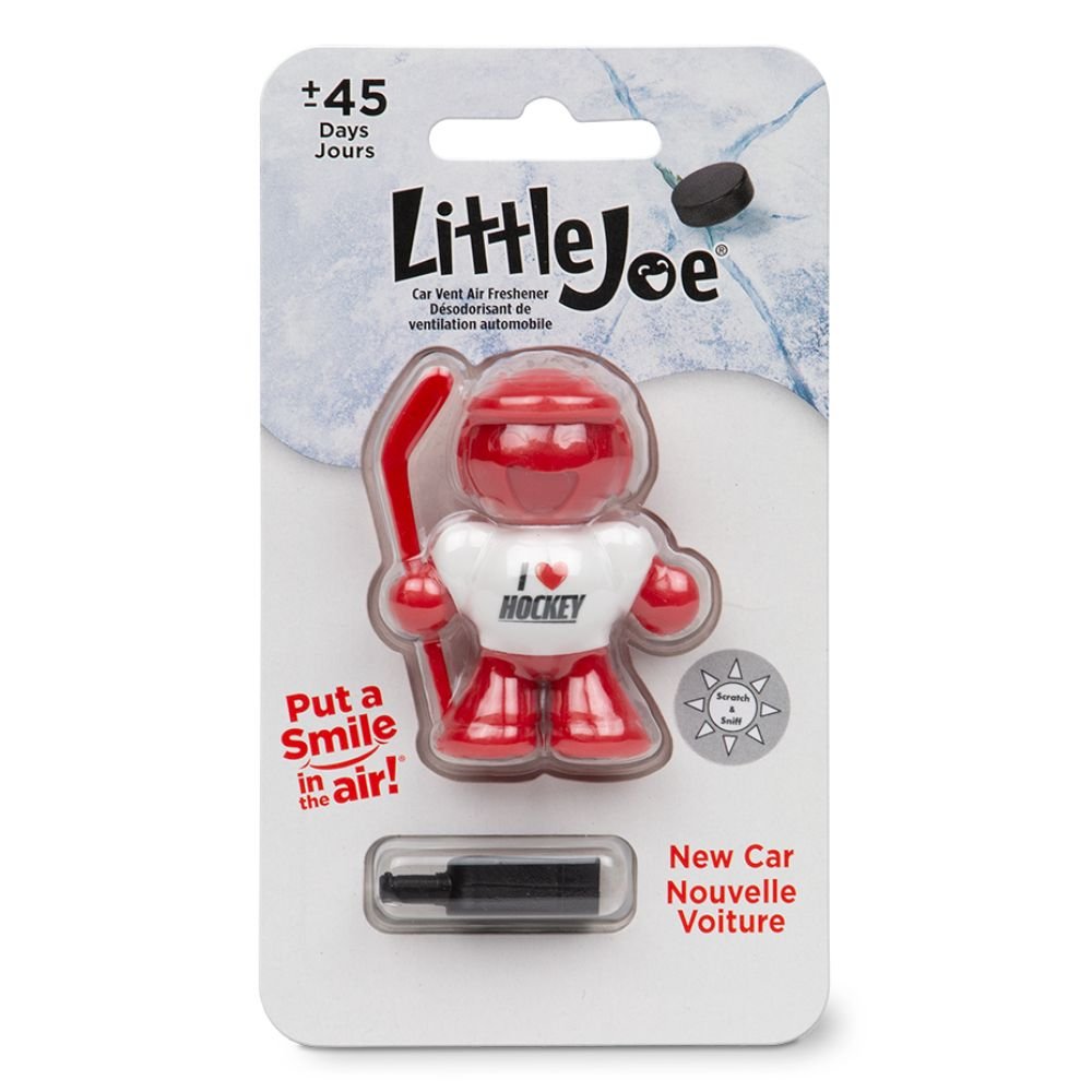 little-joe-air-freshener-i-love-hockey-new-car-scent-compact-vent-clip-for-cars image 1