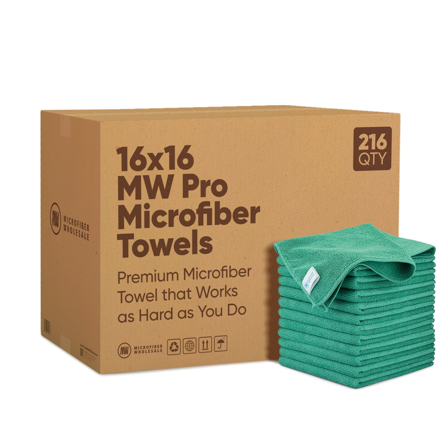microfiber-wholesale-mw-pro-multi-surface-microfiber-towel-16-x16-bulk-case-of-2 image 6