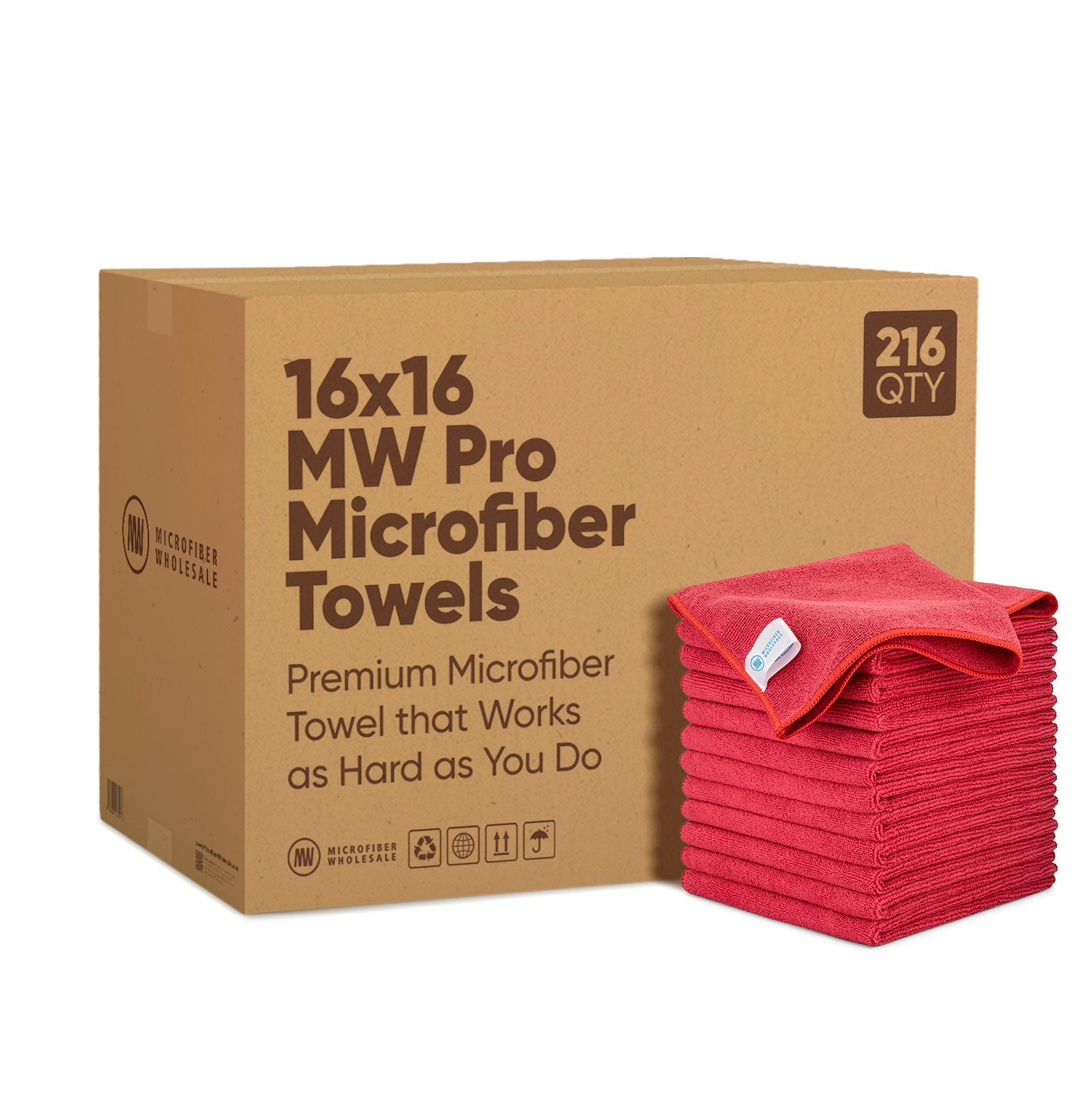 microfiber-wholesale-mw-pro-multi-surface-microfiber-towel-16-x16-bulk-case-of-2 image 8