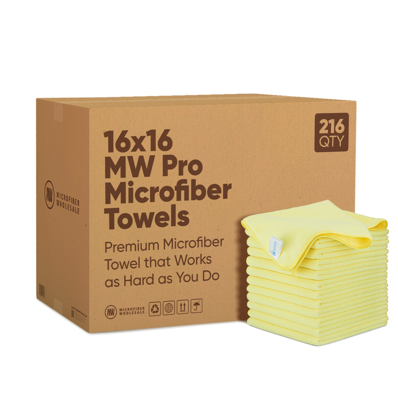 microfiber-wholesale-mw-pro-multi-surface-microfiber-towel-16-x16-bulk-case-of-2 image 7
