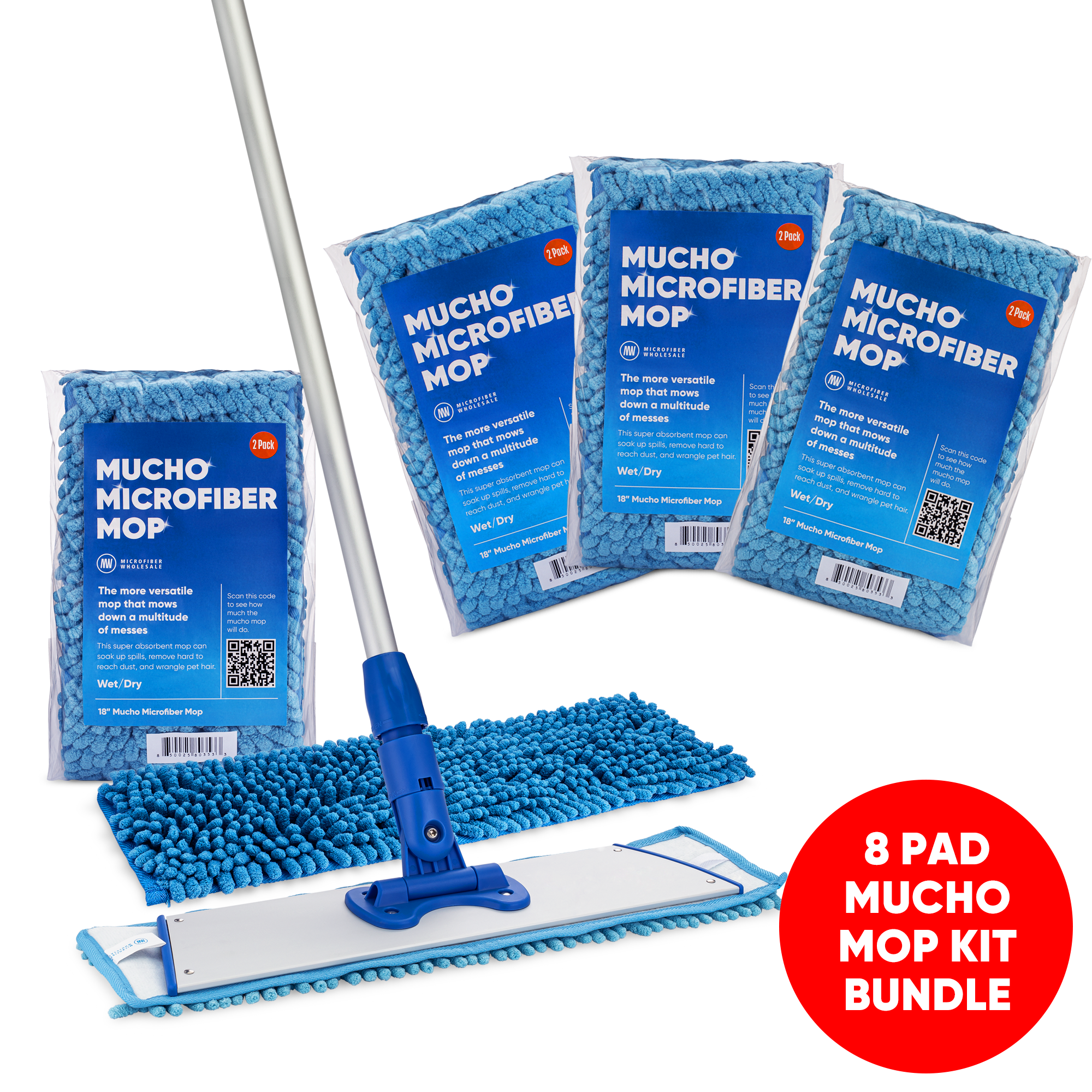 microfiber-wholesale-18-mucho-mop-kit-with-extra-pads-bundle image 1