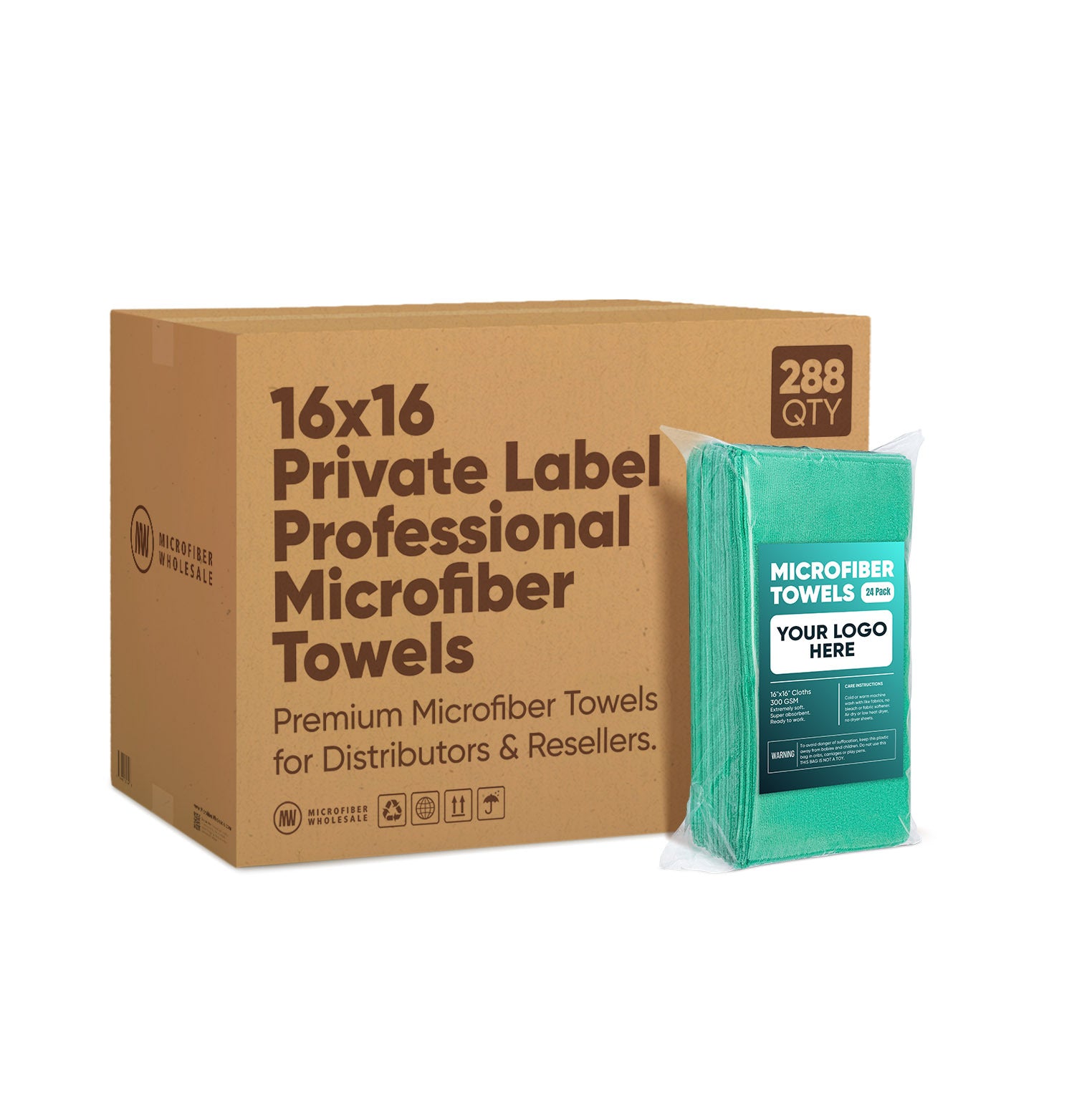 microfiber-wholesale-16-x16-300gsm-microfiber-towels-case-of-288-private-label image 2