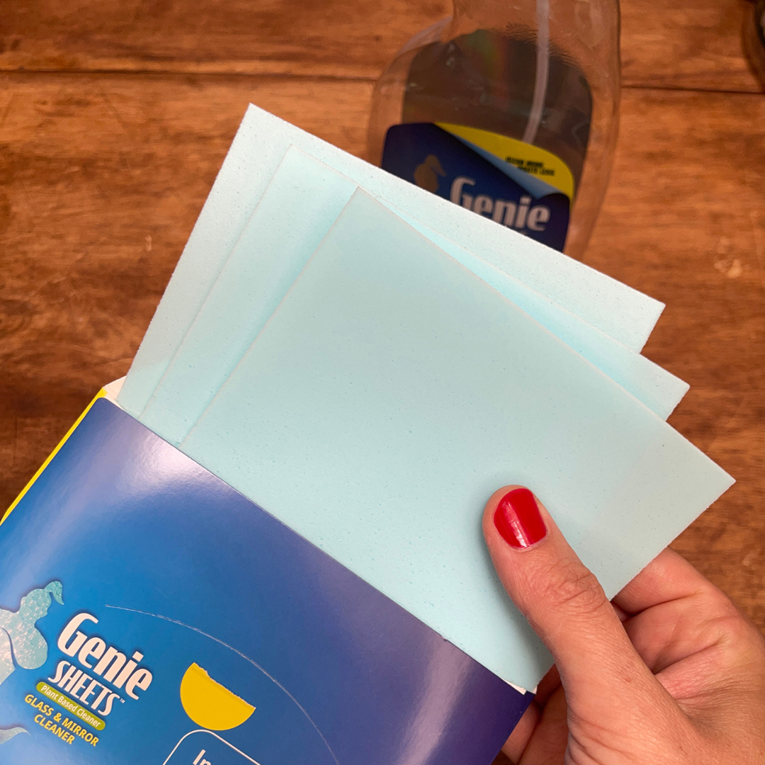 microfiber-wholesale-genie-sheets-glass-cleaning-sheets-6-per-pack-with-spray-bo image 2