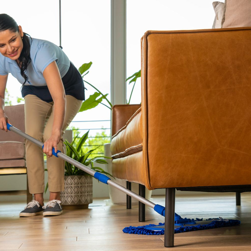 microfiber-wholesale-18-microfiber-flat-mop-system-mop-tool-dust-mop-2-wet-pads image 5