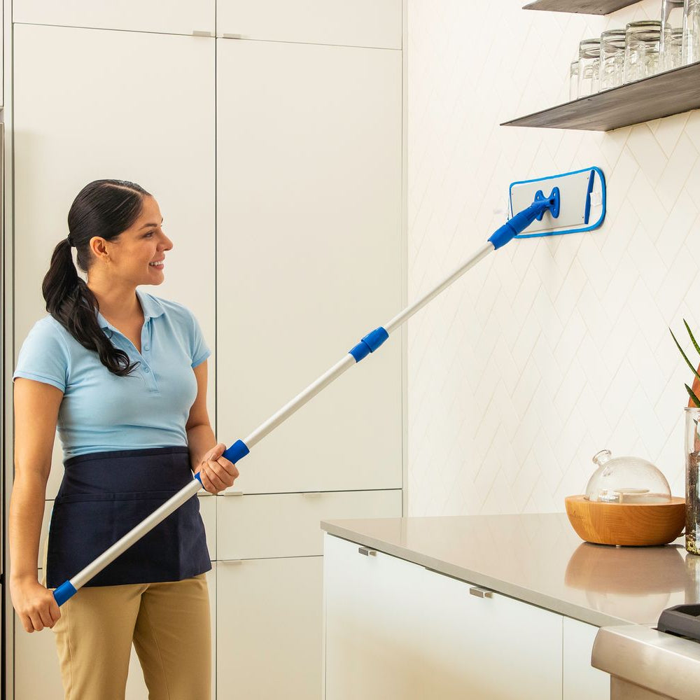 microfiber-wholesale-18-microfiber-flat-mop-system-mop-tool-dust-mop-2-wet-pads image 4